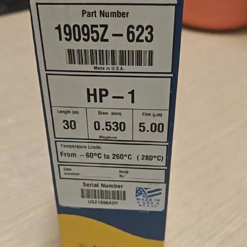 议价19095Z-623 气相色谱柱 J&W HP-1 安捷伦实验室色谱柱维修