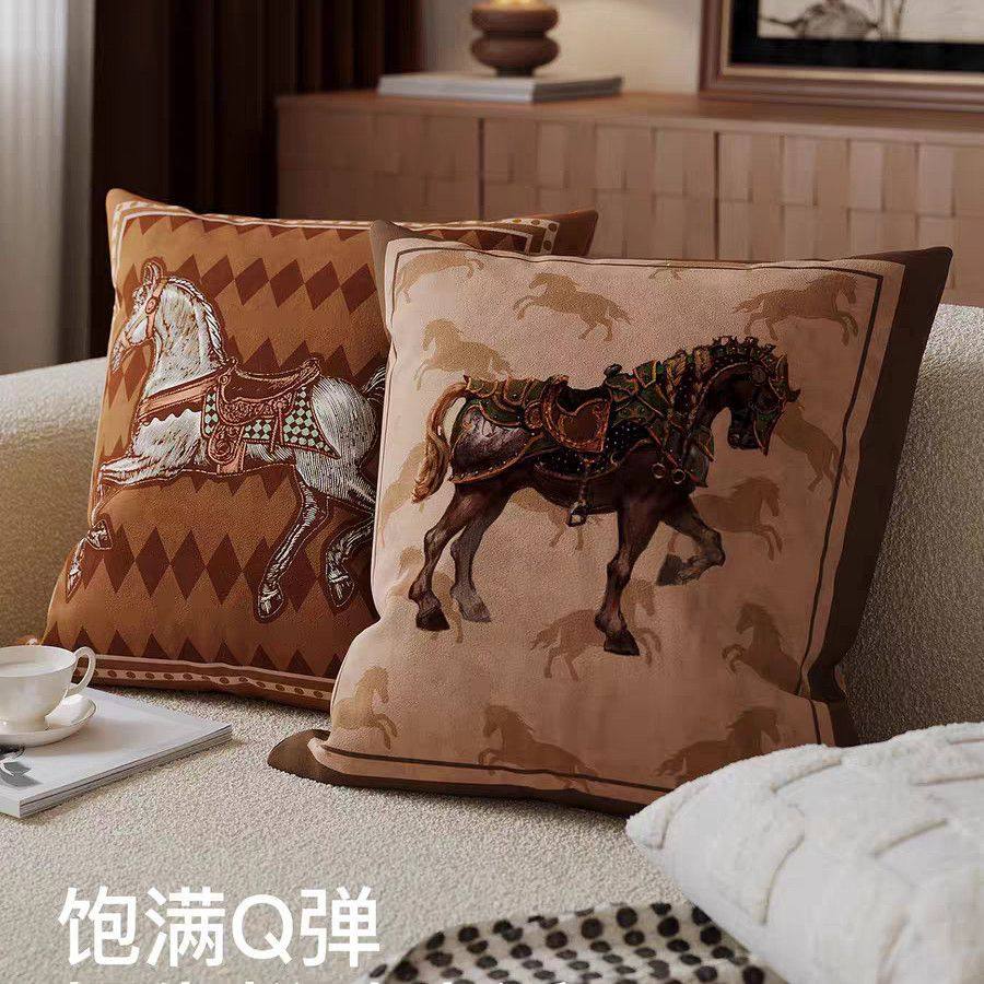 2026马年新春贺岁抱枕套靠垫客厅床上轻奢高档沙发样板间橙橘黄色,居家布艺,靠垫/抱枕,淘宝优惠券,粉丝福利购,淘宝优惠卷