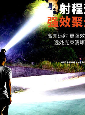 神鱼SHENYU头灯强光远射可充电感应头戴式钓鱼灯夜钓户外家用防水