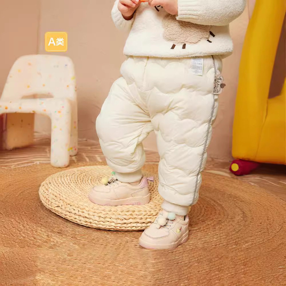 婴儿羽绒裤男童裤子价格便宜