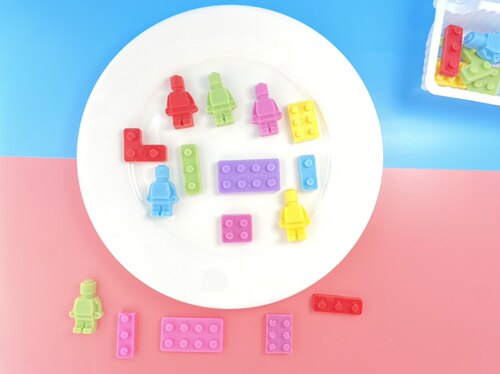 乐高蛋糕装饰巧克力我的世界食用成品装饰彩色巧克力甜品台装扮品