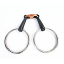 马具马衔 马术用品12.5cm发黑马嚼子 O型不锈钢环口衔铁