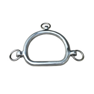 铝合金马衔铁 10.5cm公马小马嚼子牵马口衔铁 马术用品