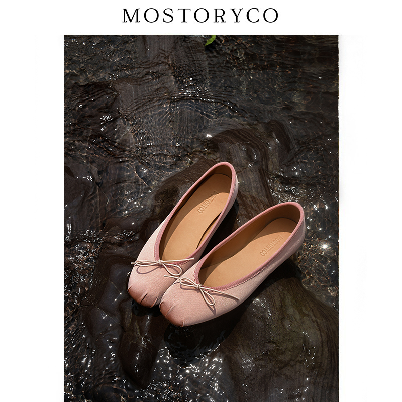 芭蕾舞鞋平底鞋真丝缎面