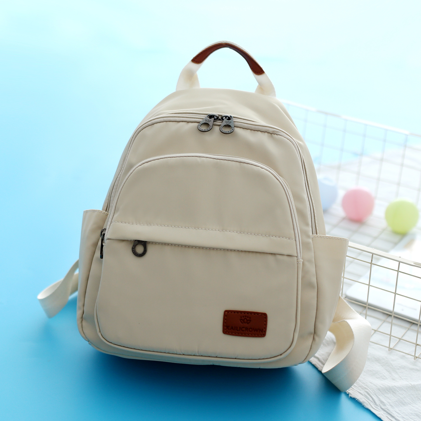 高级感小号双肩包女大学生旅游