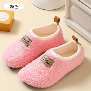 冬季新款儿童加绒加厚防滑软底地板袜鞋宝宝室内早教鞋学步袜子鞋