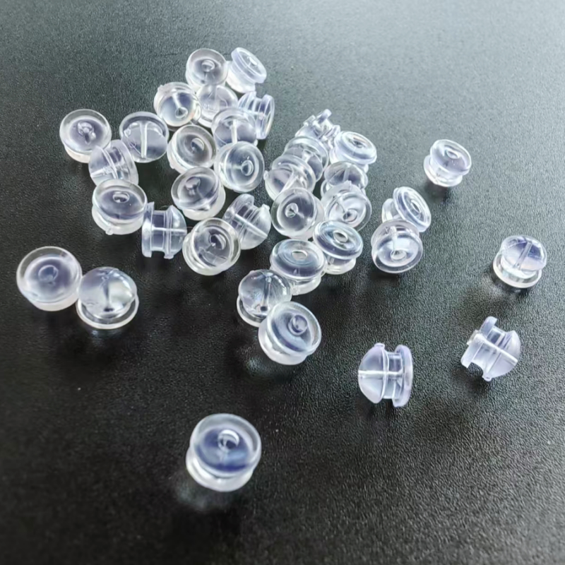 透明胶耳堵耳塞耳钉DIY饰品配件满100元包邮