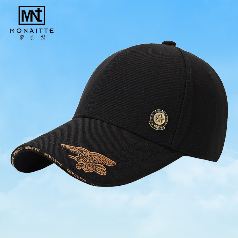 高档帽子男春秋新款鸭舌帽遮阳防晒户外运动大头四季时尚棒球帽女