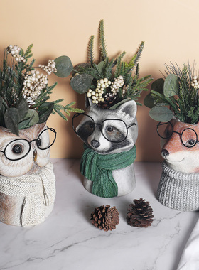 物树脂花瓶装饰品家居摆件