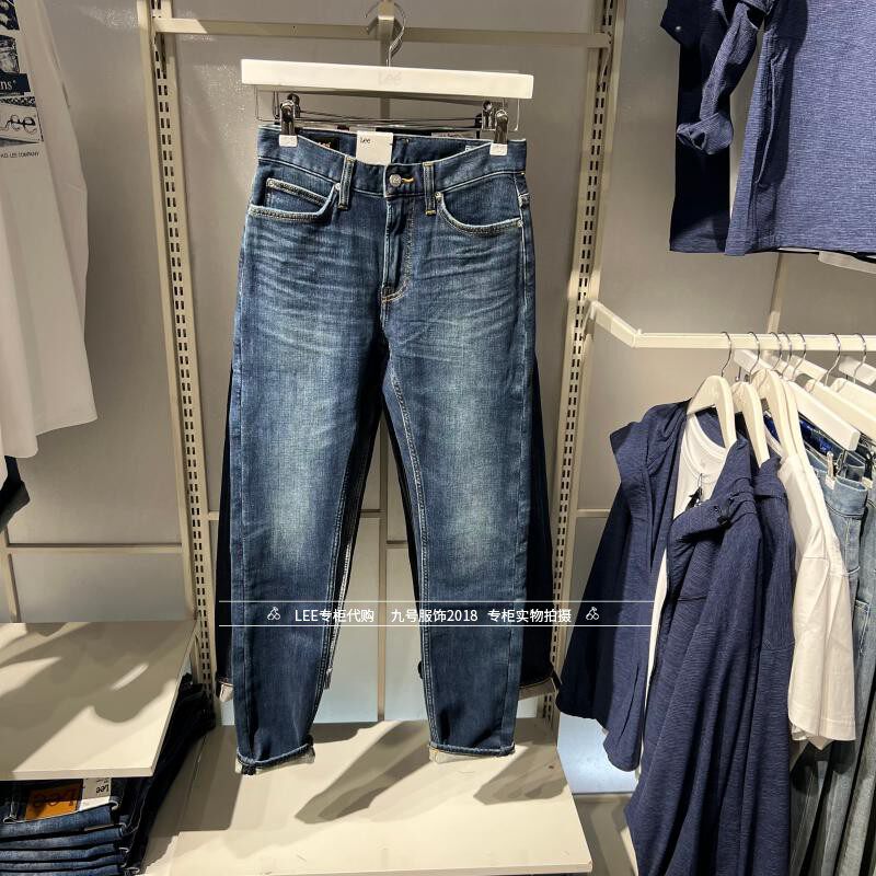 Lee正品2025冬款男士绒709修身小脚牛仔裤LMB256709203488-A09221