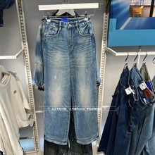 Lee正品2025秋女士联名428宽松直筒牛仔裤LWB256428209212-A09075