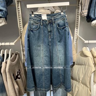 A09767 女士休闲百搭牛仔半身长裙LWB011788201688 Lee正品 2026款