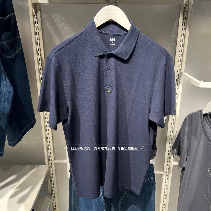 Lee正品 2026新款男士翻领简约短袖POLO衫LMT011953211001-A09735