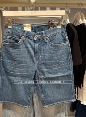 Lee正品商场同款夏男士精玉透凉牛仔短裤 LMB100902200228-A02911