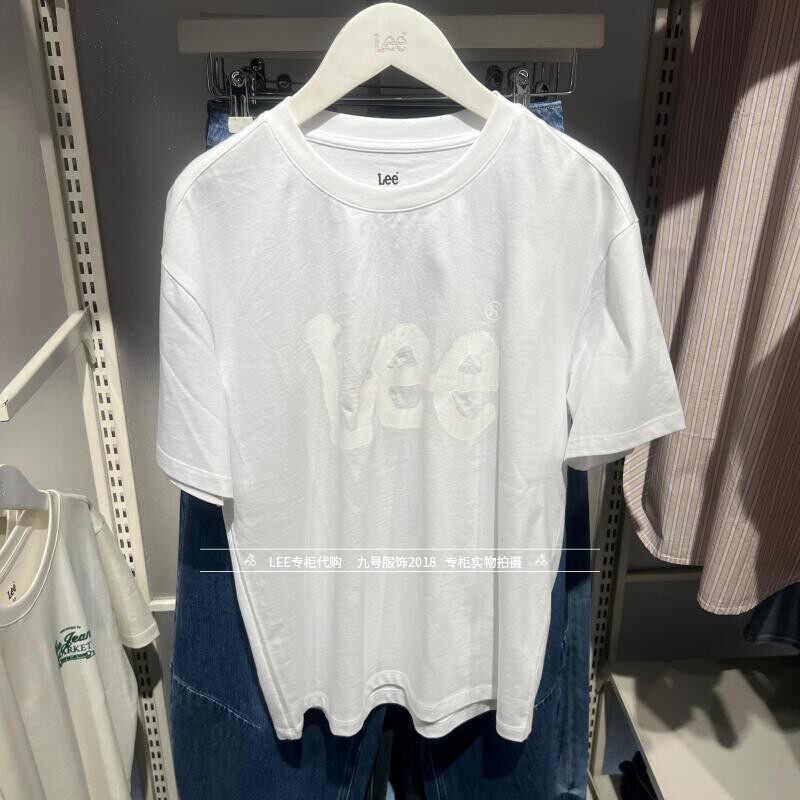 Lee正品2025新款女士爆裂印花纯棉短袖T恤LWT2078453RT00F-K14000