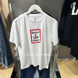 T恤LUT0079254DR00F Lee专柜正品 字母印花短袖 情侣款 K14000 2024款