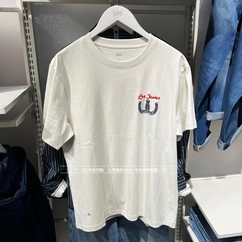 Lee正品2026春款男士时尚印花纯棉短袖T恤LMT012571211000-A09721