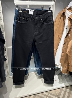 Lee正品2025秋冬男士黑705标准小脚牛仔裤LMB2567054TH00F-898L00