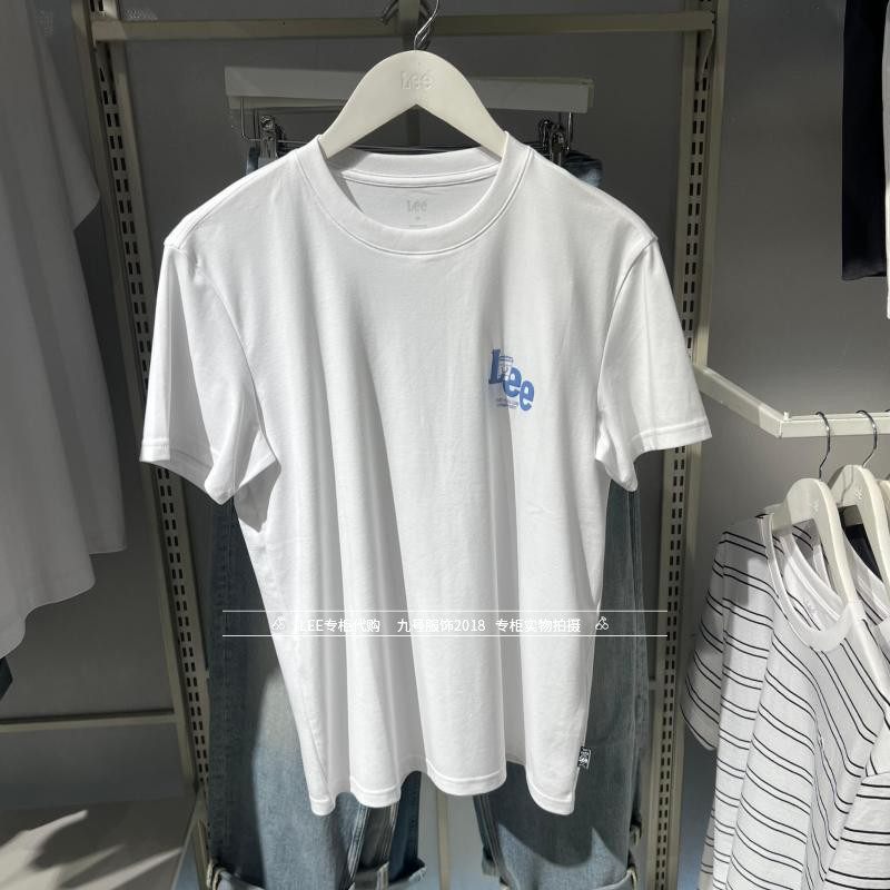 Lee正品2025新款男士LOGO印花纯棉短袖T恤LMT011086207754-K14000