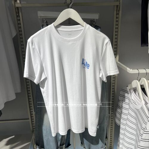 Lee新款男士LOGO印花纯棉短袖T恤