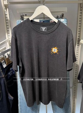 Lee正品2026新款男士101+刺绣印花短袖T恤LMT012977203401-K11000