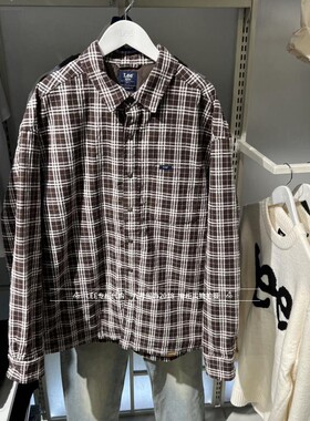 Lee正品2024款秋冬男士格子宽松夹棉外套 LMT009547201711-A05985
