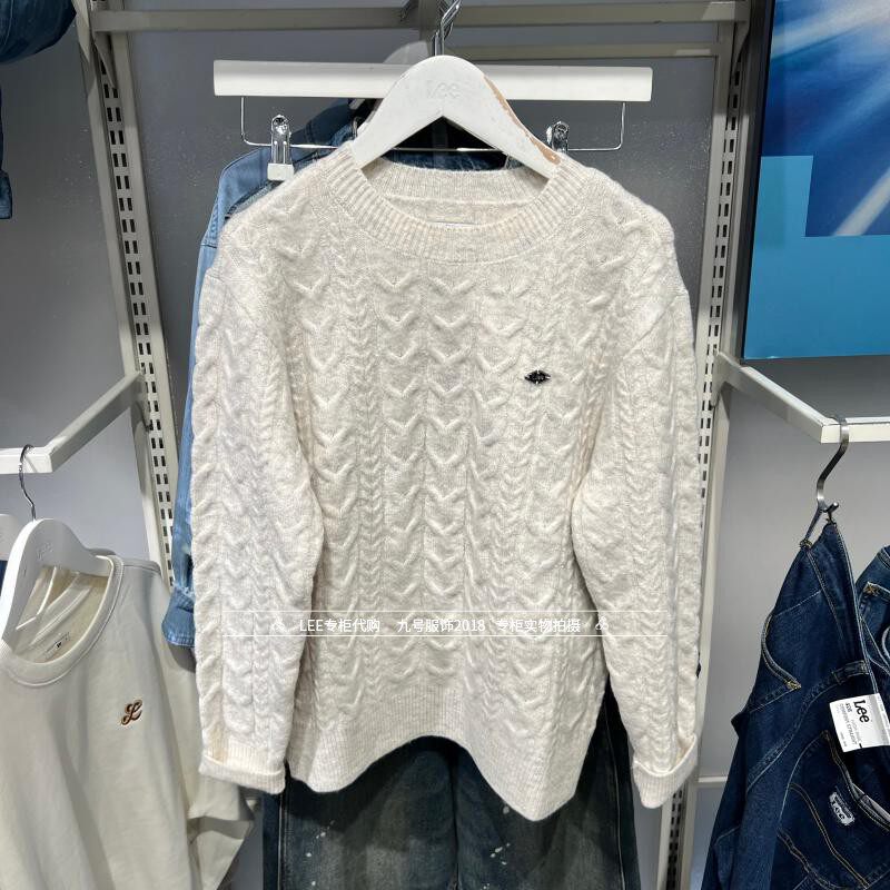 Lee正品 2025秋冬款女士套头简约百搭毛衣LWT011212209183-K15000