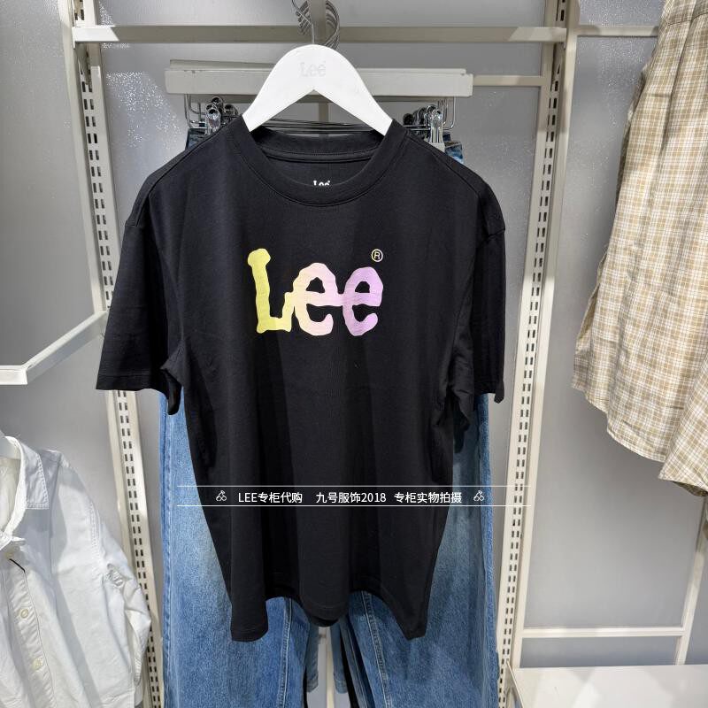 Lee正品2026新款女士彩色LOGO印花短袖T恤LWT012531211000-K11000