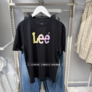 Lee正品2026新款女士彩色LOGO印花短袖T恤LWT012531211000-K11000