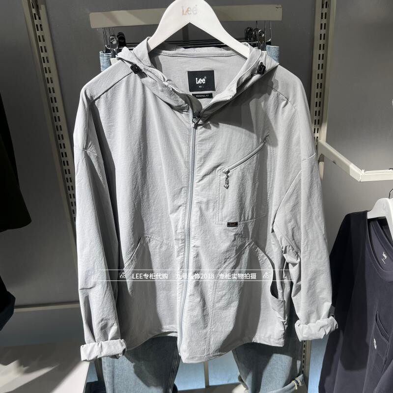 Lee正品2025款男士口袋拉链连帽夹克外套LMT011084205163-A09127