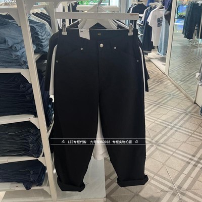 Lee正品2025秋款男士761宽松黑色阔牛仔裤LMB256761209287-K11000
