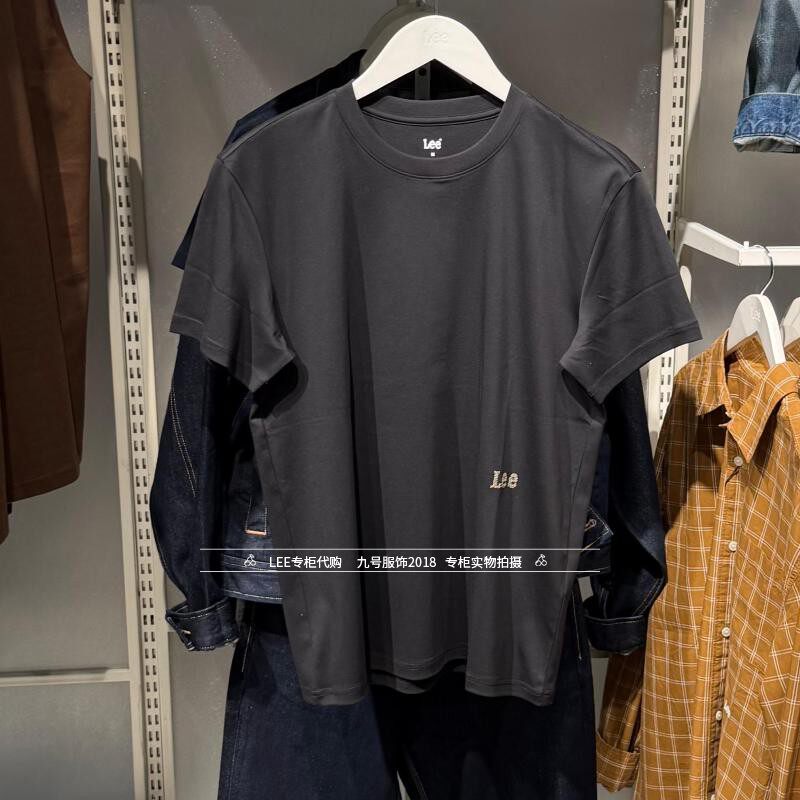 Lee正品2026新款男士简约百搭纯棉短袖T恤LMT012003207754-K11000