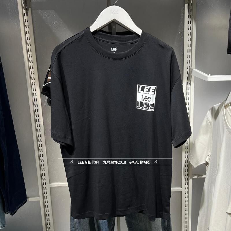 Lee正品2026新款男士圆领印花休闲短袖T恤LMT011958211000-K11000