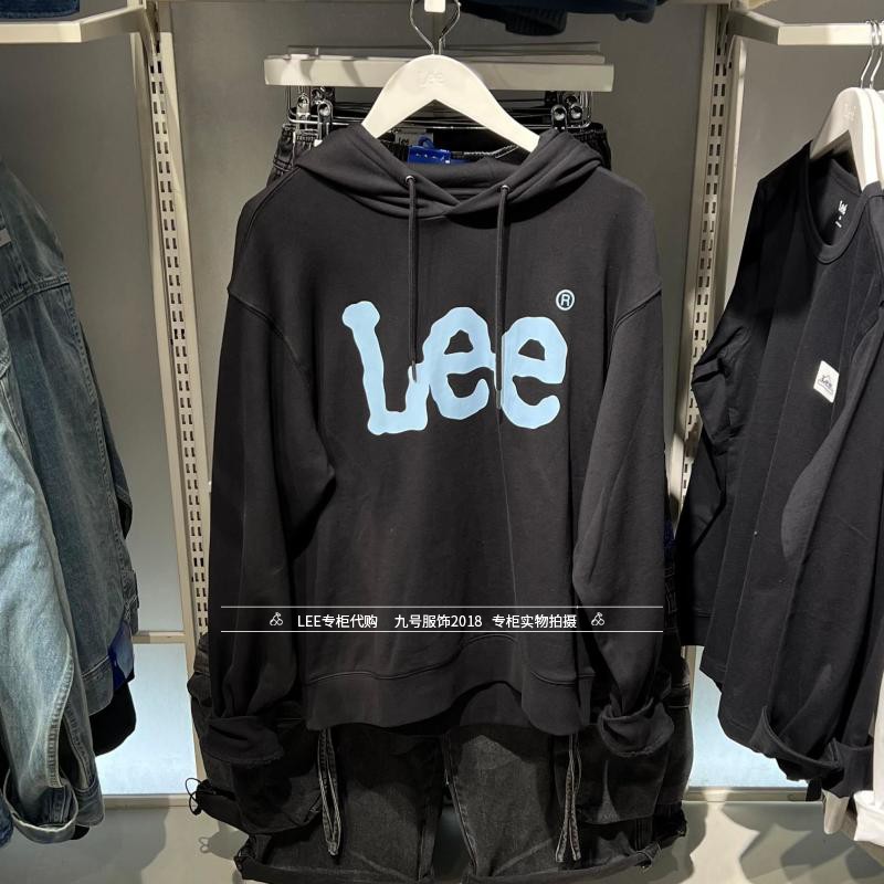 印花Lee青春流行连帽卫衣