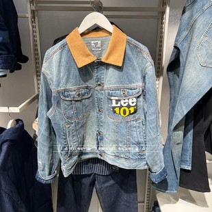 绣标翻领牛仔外套LMT011881211013 Lee正品 101 男士 A09867 2026款