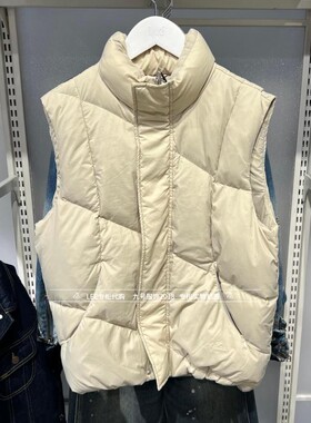 Lee正品 2025秋冬情侣款简约立领羽绒马甲LUT011103209240-A09124