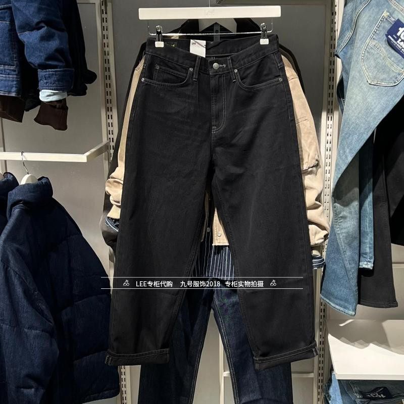 Lee正品2026春款男士761宽松直筒黑牛仔裤LMB261761207704-A09893