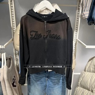 卫衣LWT012556207728 女士做旧拉链连帽开衫 K11000 2026款 Lee正品