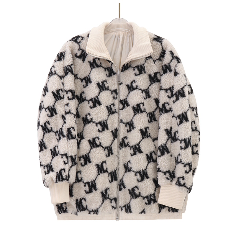 柜2499【摩系列】毛绒提花长袖夹克棒球服MBB3JKT009