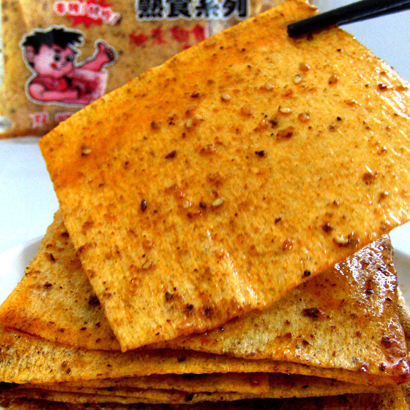 旭东麻辣片88g湘旭东豆皮辣片湖南双峰特产童年旭东辣条包邮10包