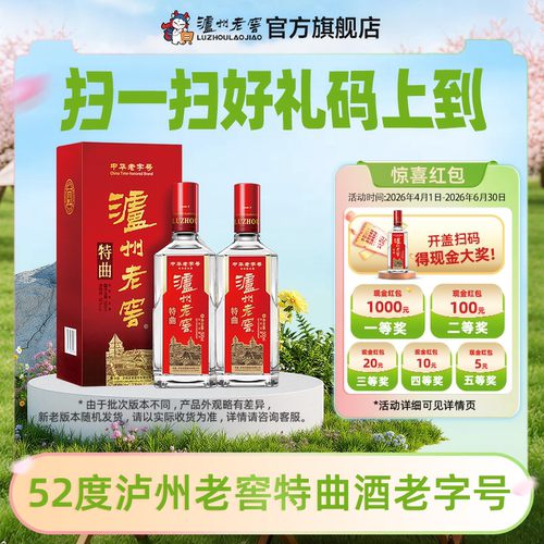泸州老窖特曲第十代52度500ml*2