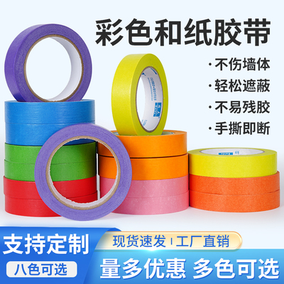 彩色和纸胶带喷漆家装美缝不留痕