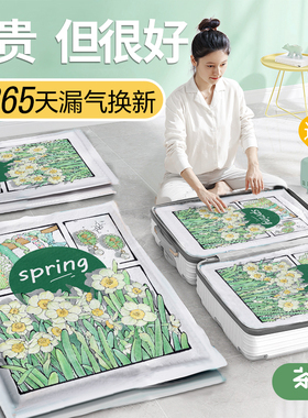 茶花真空压缩收纳袋衣服被子棉服家用衣物棉被羽绒服电泵专用袋子