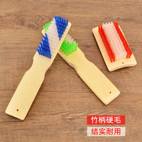 竹制硬毛洗鞋刷子洗衣清洁地板刷