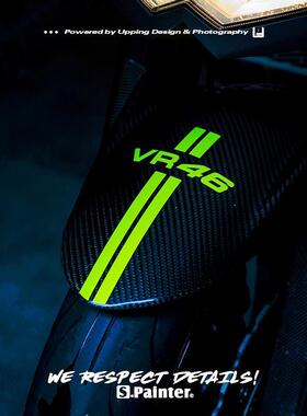 SP车贴MOTOGP罗西PROJECT踏板车贴纸ROSSI摩托车VR46挡泥板反光贴