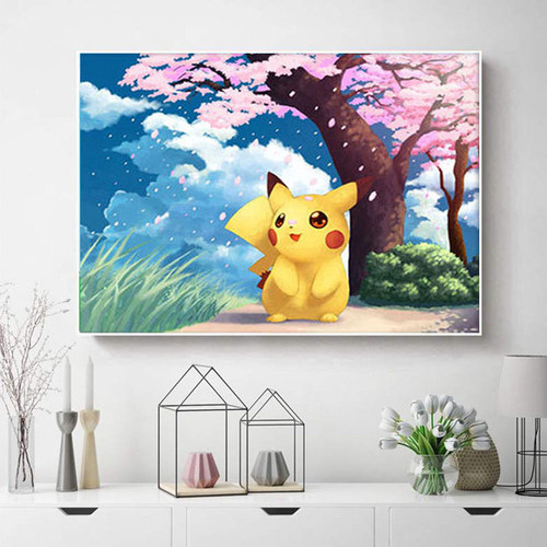 吾欢喜儿童卡通满钻钻石画带框