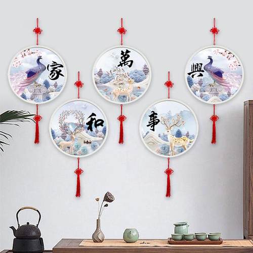 带框钻石画2025新款家和万事兴砖石满钻有框5d点贴钻十字绣客厅