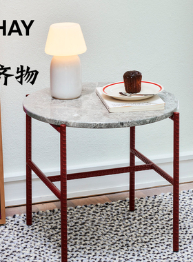 丹麦HAY REBAR SIDE TABLE 茶几客厅咖啡桌大理石边几北欧现代风