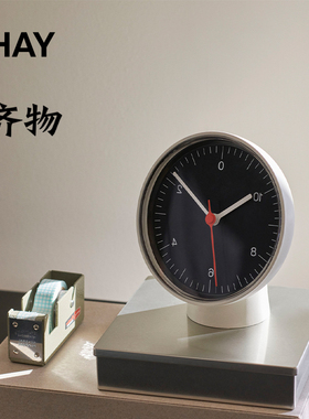 丹麦HAY Table Clock 台钟 圆形时钟便携式桌面装饰北欧现代设计