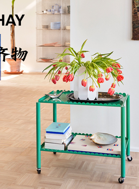 丹麦HAY Arcs Trolley 推车 可移动收纳小推车便携式置物架北欧
